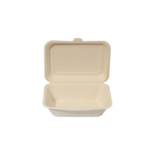 Disposable Sugarcane Bagasse Food Container/lunch box With Lid